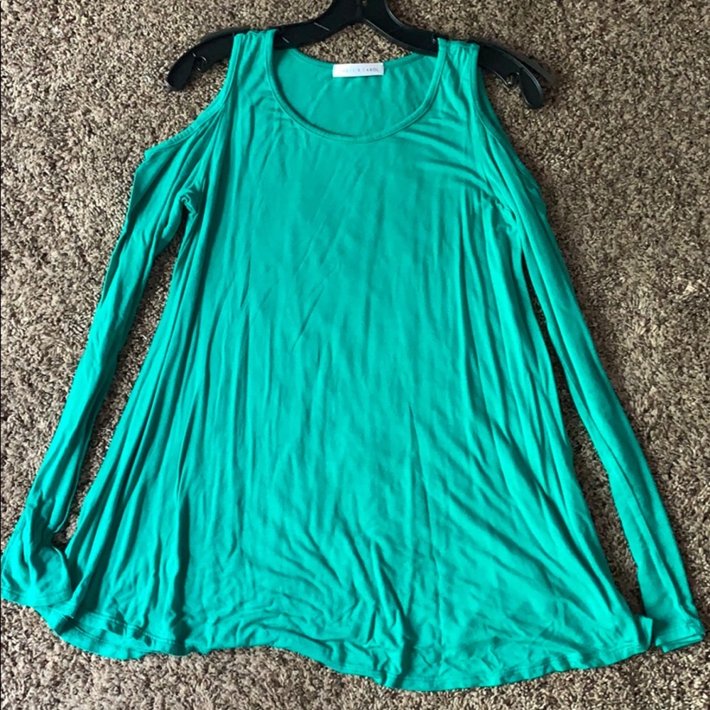 Cold Shoulder Long Sleeve Top